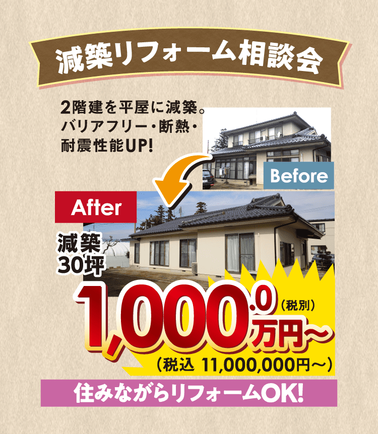 減築リフォーム相談会