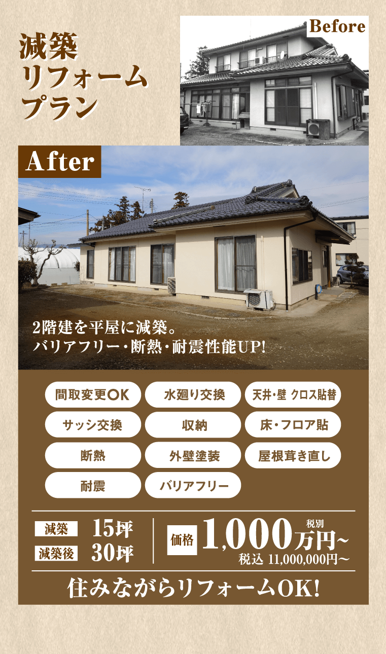 滅築リフォームプラン