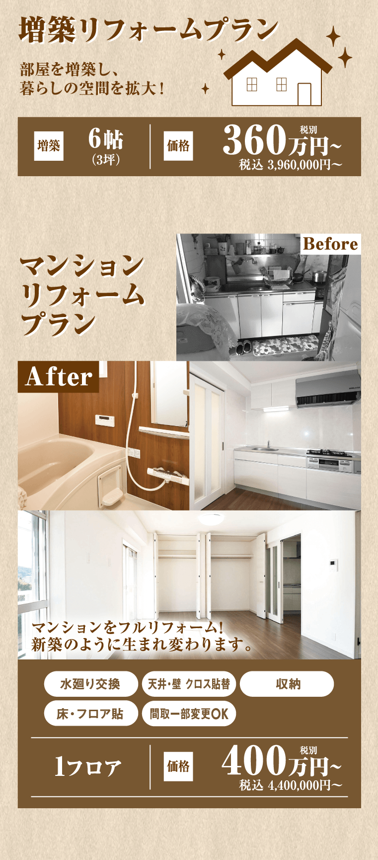 増築リフォームプラン